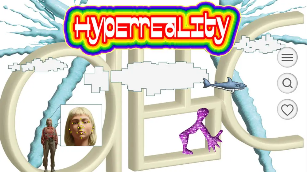imagem de uma figura em hiper realidade hyper reality web trend 2025